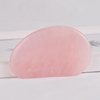 Eye-Shaped Rose Quartz Gua Sha Board Massage for SPA Acupuncture Treatment, Reducing Neck and Muscle Pain