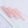 Natural Rose Quartz Wand Massage Wand for Acupuncture Therapy Stick 