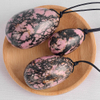 Rhodonite Jade Yoni Eggs Massage Kegel Eggs 3PCS Natural Rhodonite Stone Beads Chakra Healing Yoga Exercise Jade Eggs To Train Pelvic Muscles