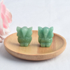 Hand Carved Natural Green Aventurine Stone Mini owl figurines Figurines 
