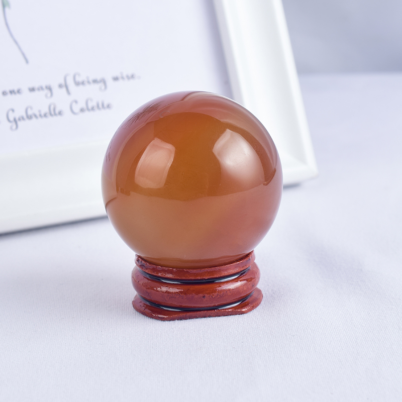 Natural Carnelian Stone Crystal Ball Sphere 