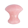Mushroom-Shaped Rose Quartz Stone Crystal Guasha Scraping Stone for Spa Relaxing Meditation Massage