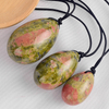 Unakite Jade Yoni Eggs Massage Kegel Eggs 3PCS Natural Unakite Beads Chakra Healing Yoga Exercise Jade Eggs To Train Pelvic Muscles