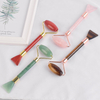 2 into 1 Green Aventurine Stone Face Roller and Shovel Design Facial Beauty Guasha Multi-Function Beauty Tools 