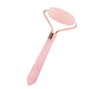 Single-end Rose Quartz Spike Roller Natural Rose Quartz Stone Facial Massager Tool for Anti Aging, Reduce Wrinkles, Improve Lymphatic Drainage
