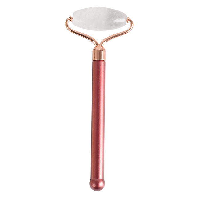 Single-end Rock Quartz Roller and Skin Gym Face Facial Roller for Face Massager Tool 
