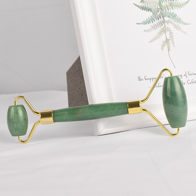 Green Aventurine Jade Roller for Face - Green Aventurine Face Roller, Real 100% Jade Face Massager for Wrinkles, Anti Aging Facial Massage