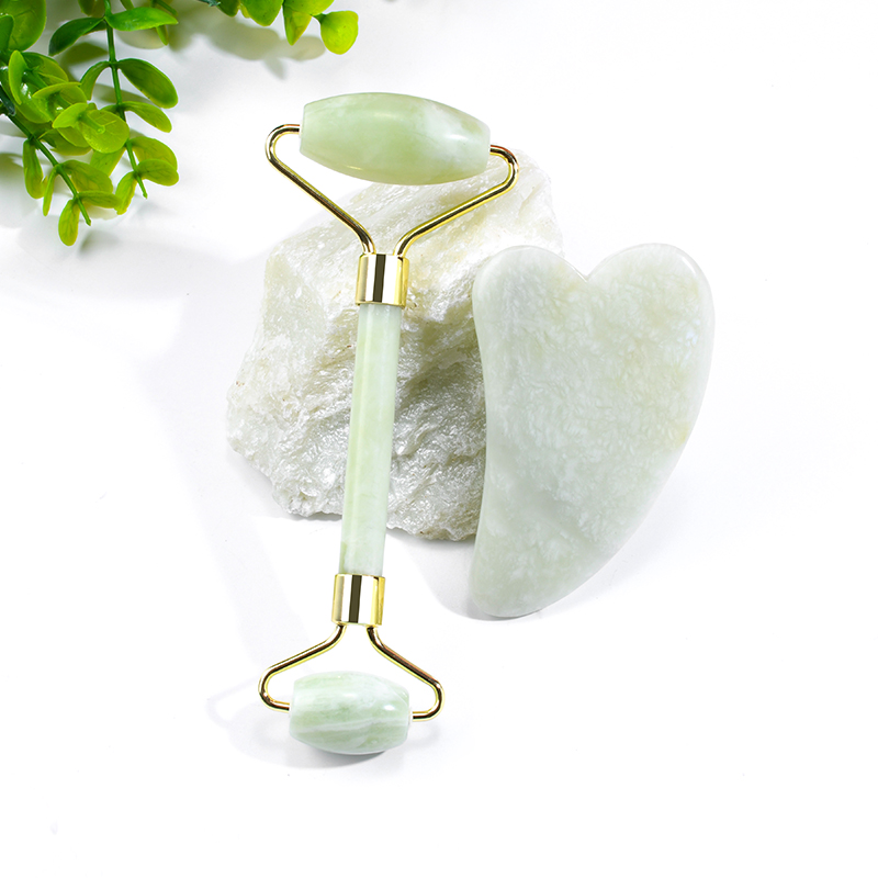 Best Selling Jade Roller Gua Sha Set Jade Facial Massager Face Roller Xiuyan Jade Face Massager For Face