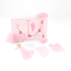 Best Selling Jade Roller Gua Sha Set Various Rose Quartz Face Roller and Gua Sha stone Facial Massage Rose Jade Roller Set For Face