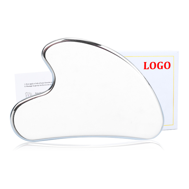 High Quality Heart Shaped 304 Stainless Steel Gua Sha Metal Facial Guasha Stein Gua Sha Scraping Boards Massager Tool