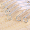 Factory Directy Price Natural Crystal Straw Sales High Quality Reusable Borosilicate Glass Gemstone Rose Quartz Drinking Straw